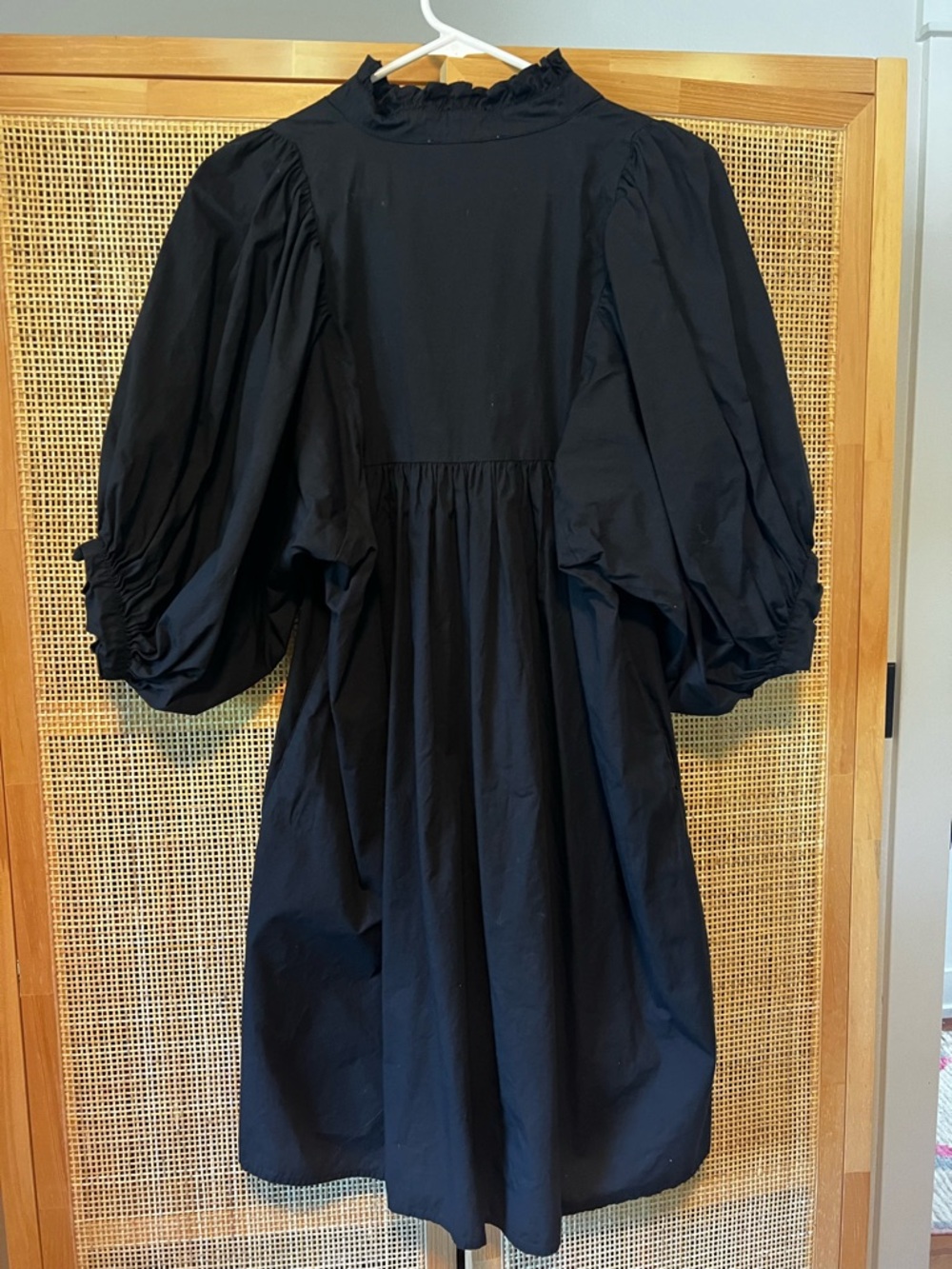 Never a Wallflower High Neck Dress in Black Poplin medium GUC, no flaws - Picture 5 of 8